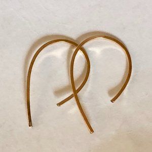 NWOT Gold Filled Apostrophe Earrings